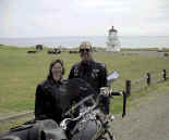 Jack & Jan shining with the lighthouse