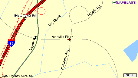 Carrows on North Sunrise close-in map