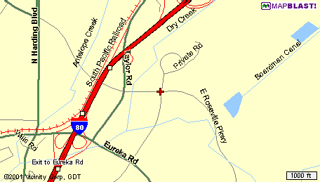 Carrows on North Sunrise overview map