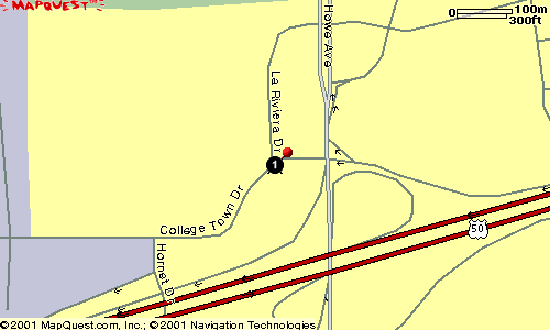 Denny's College Town close-in map