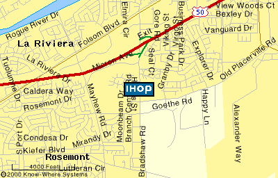 IHOP Bradshaw close-in map